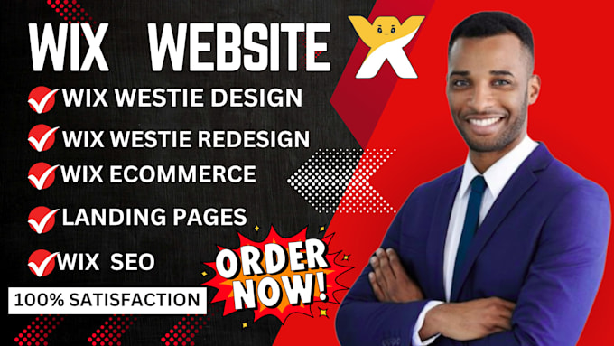 Gig Preview - Build wix website, design wix or redesign wix website for your business