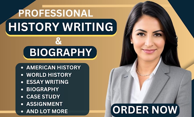 Gig Preview - Write your history, history and biography,history ebook,history writing,research