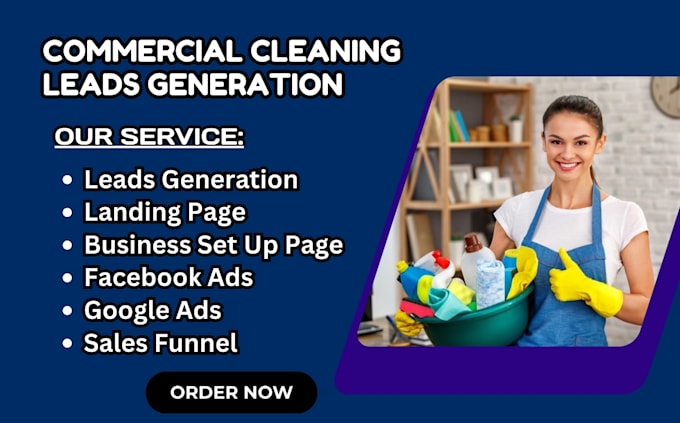 Gig Preview - Generate house cleaning leads office cleaning leads commercial cleaning leads