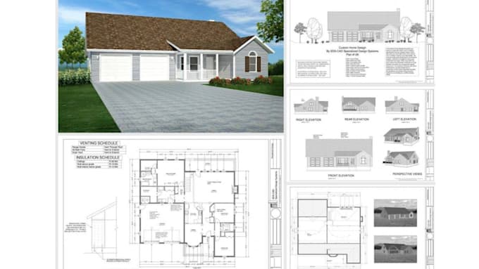 Gig Preview - Do architect draftsman for city permit drawings floor plan blueprint in autocad