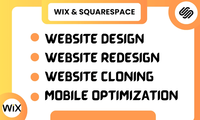 Gig Preview - Design wix website squarespace website, wix and squarepace website