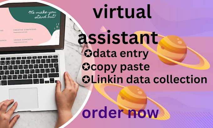 Gig Preview - Be your virtual assistant in data entry, data mining