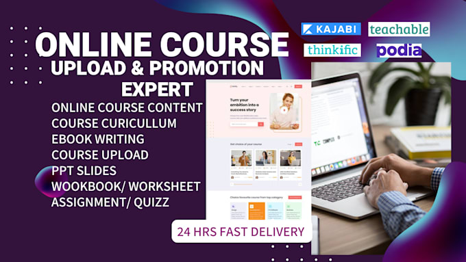 Bestseller - upload, promote your online course on teachable, thinkific,  kajabi sales funnel