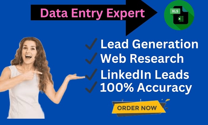 Bestseller - do an expert in data entry and lead generation