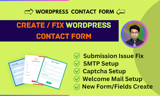 Gig Preview - Create and fix wordpress contact form issues quickly