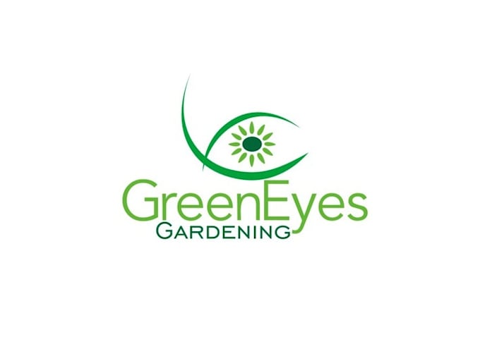 Gig Preview - Design good looking green eyes gardening logo