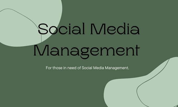 Gig Preview - Manage your social media