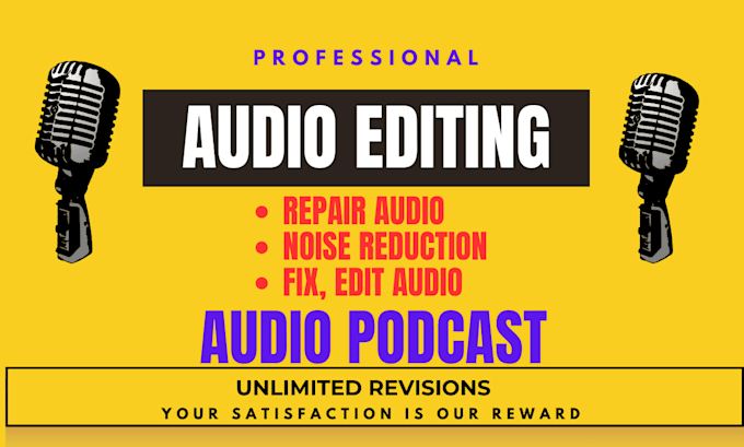 Gig Preview - Fix, edit, cut audio file for audio editing professionally