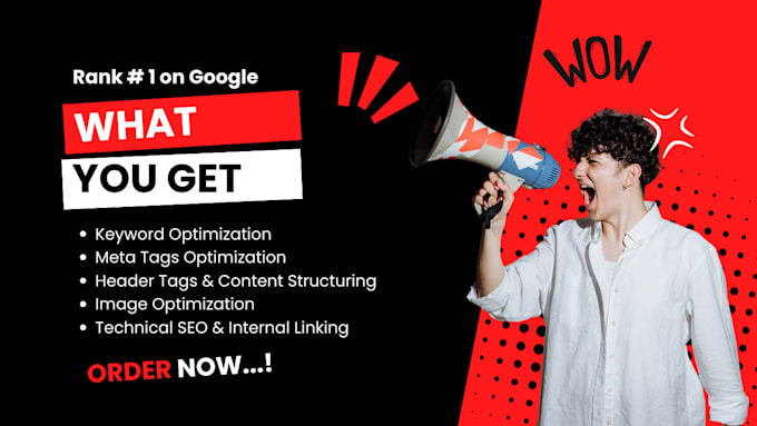 Gig Preview - Do high quality onpage SEO and technical optimization of your website