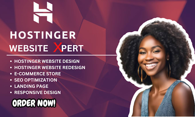 Gig Preview - Do hostinger website design, hostinger website redesign using hostinger