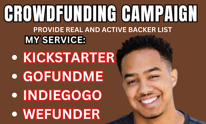 Bestseller - provide active backer or donor list for your crowdfunding campaign