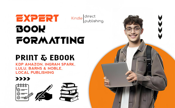 Gig Preview - Do book formatting for kindle, ebook, and print KDP