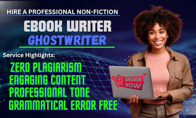 Gig Preview - Be your ghostwriter or writer for non fiction book and ebook