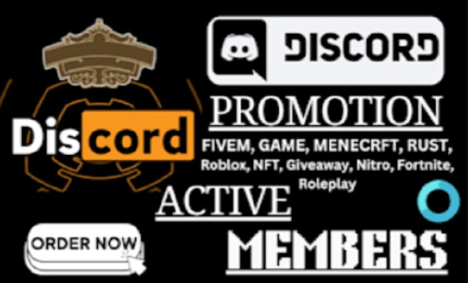 Gig Preview - Advertise, boost and grow your discord server,organic growth to get real member