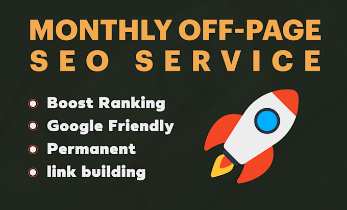 Gig Preview - Provide monthly off page SEO service, google frist page rank