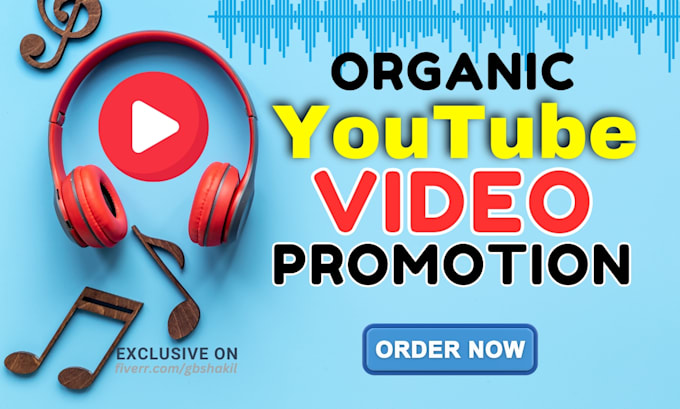 Gig Preview - Do organic youtube video promotion, channel growth with google ads