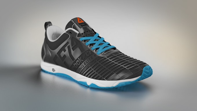 Gig Preview - Do 3d shoe modelling photorealistic rendering of shoe for gaming and metaverse