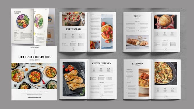 Gig Preview - Design cookbook recipe, air fryer, vegan food menu, vegetarian meal prep protein