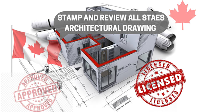 Gig Preview - Review architectural and mep stamp, seal review canada city permits