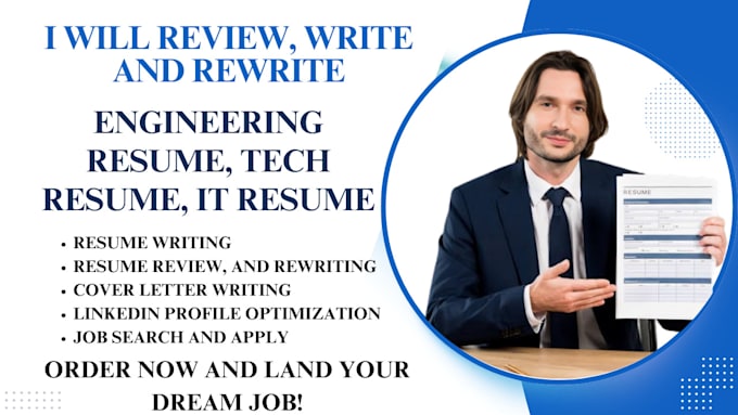 Bestseller - review, rewrite and standardize engineering resume, software and tech resume