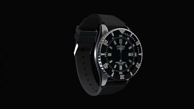 Gig Preview - Do 3d watch animation 3d wristwatch design 3d watch model cgi 3d watch rendering