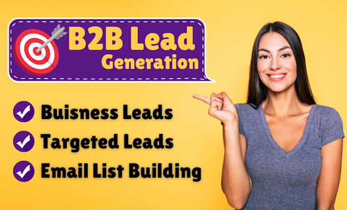 Gig Preview - Generate verified b2b leads with contact info for any targeted niche