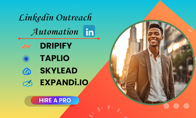 Gig Preview - Linkedin outreach automation cold campaign on dripify taplio skylead expandi io