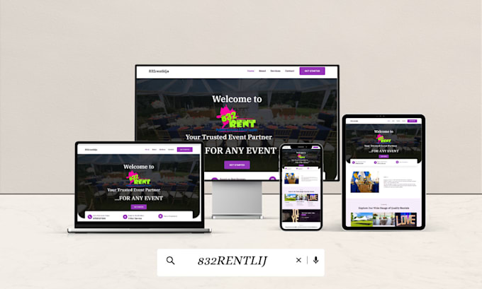 Bestseller - create party rental website, party rental, photobooth website, 360 photobooth