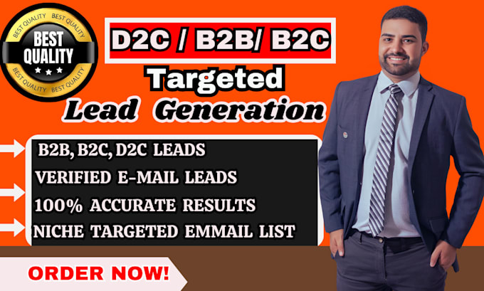 Gig Preview - Do promotion and provide you bulk email list d2c, b2b lead for your industry