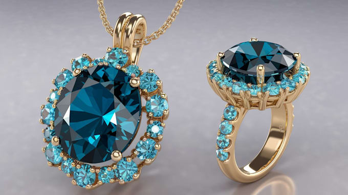 Gig Preview - Photorealistic 3d jewelry cad modeling 3d rendering of any kind of jewelry