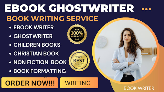 Gig Preview - Be your ebook writer nonfiction ebook writer christian book children book writer