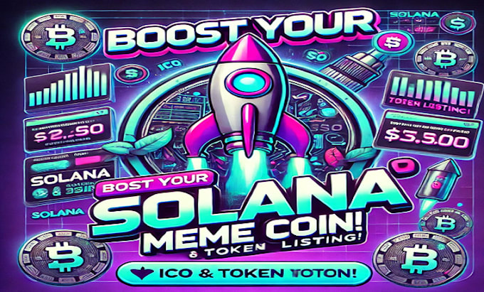 Gig Preview - Listing your token, boost your solana meme coin, ico listing, crypto promotion