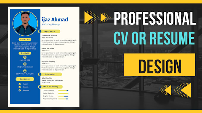 Gig Preview - Professional cv or resume design