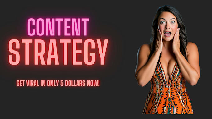 Gig Preview - Provide you a tailored content strategy