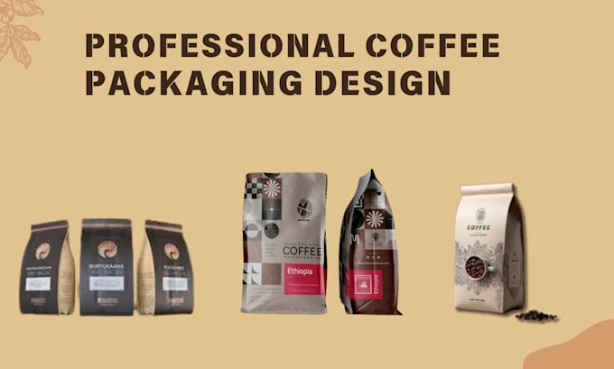 Gig Preview - Design coffee packaging ,logo and packaging design and product  label design