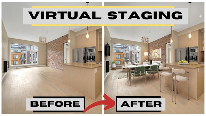 Gig Preview - Do realistic virtual staging, 3d interior rendering, real estate visualization