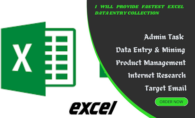 Bestseller - provide fastest excel data entry internet research data typing