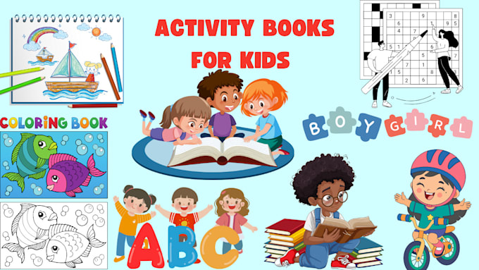 Gig Preview - Design custom kids activity book, puzzle, workbook, coloring book for amazon KDP