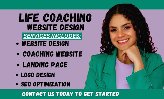 Gig Preview - Life coaching website life coach website consulting website life coaching websit