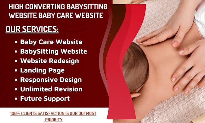 Gig Preview - Design best daycare website preschool kindergarten babysitting childcare website