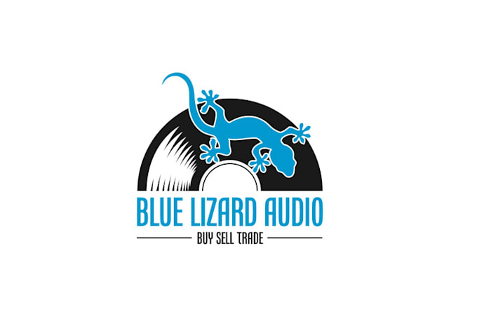 Gig Preview - Design traditional blue lizard audio logo