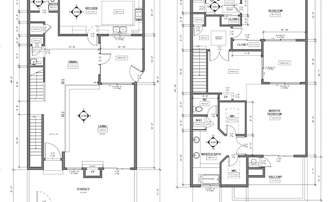 Gig Preview - Draw architecture blueprint site plan deck plan mep for city permit