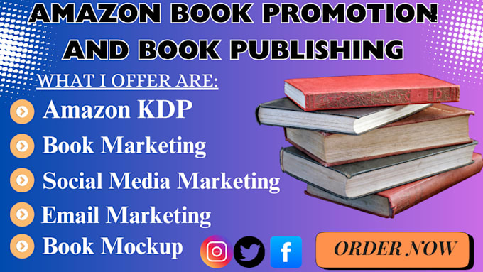 Gig Preview - Promote your amazon book or book publishing