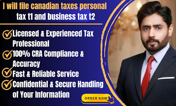 Gig Preview - File canadian taxes personal tax t1 and business tax t2