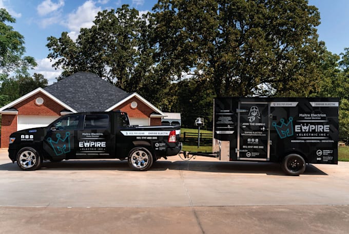 Gig Preview - Do truck wrap design, trailer wrap design, vehicle wrap design, van wrap design