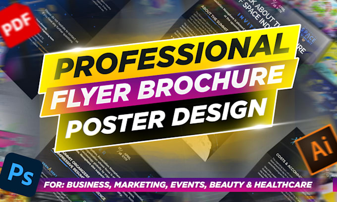 Gig Preview - Design a professional flyer, brochure, and poster for your business