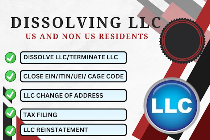 Gig Preview - Register US llc, dissolve llc, amend llc, apply for ein, close ein, boi report