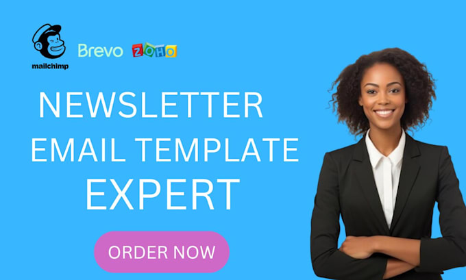 Bestseller - design editable email template mailchimp zoho campaigns brevo