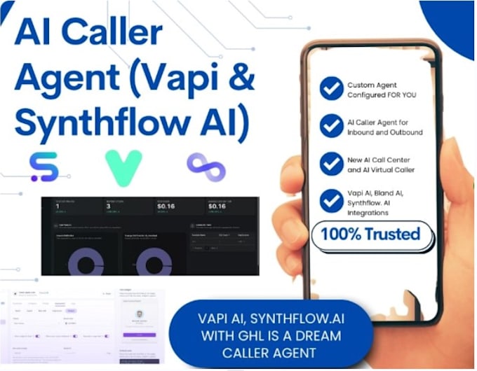 Gig Preview - Use vapi ai or synthflow ai to develop virtual assistant voice for coldcalling