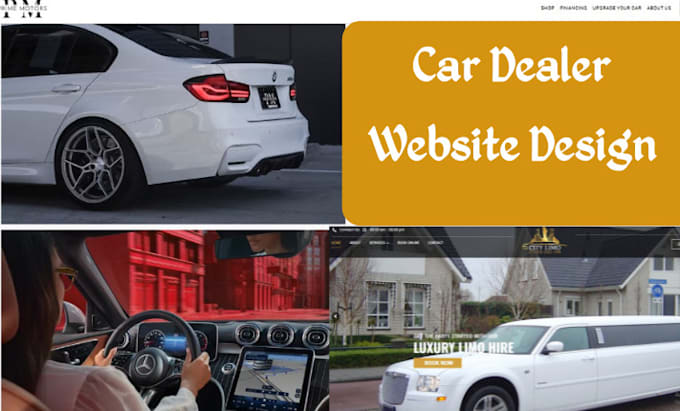 Gig Preview - Design car rental car dealership website limousine vtc limo taxi booking website